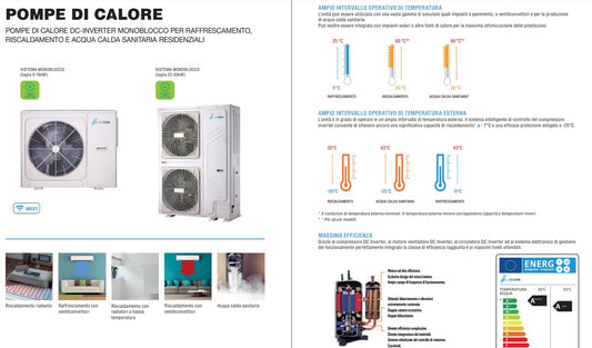 Poma di Calore 10 kW Aircon - mod. CH22/9M - A+++