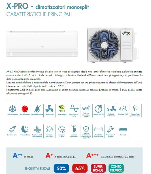 Condizionatore Argo - modello X-PRO 27